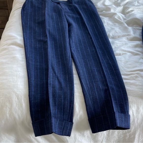 Suitsupply Havana Blue Pinstripe Double Breasted 38S Suit - Picture 5 of 8